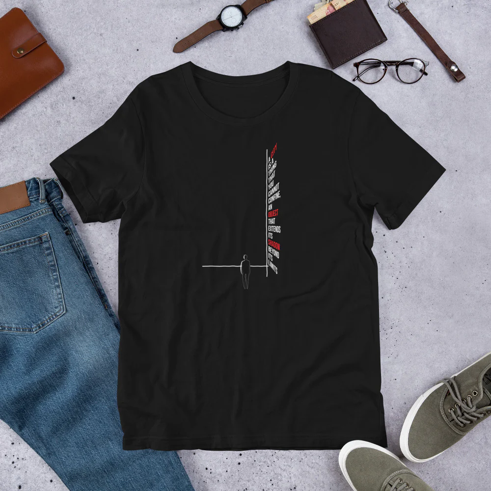 T-Shirt - City Shadow - Black Unisex - Image 3